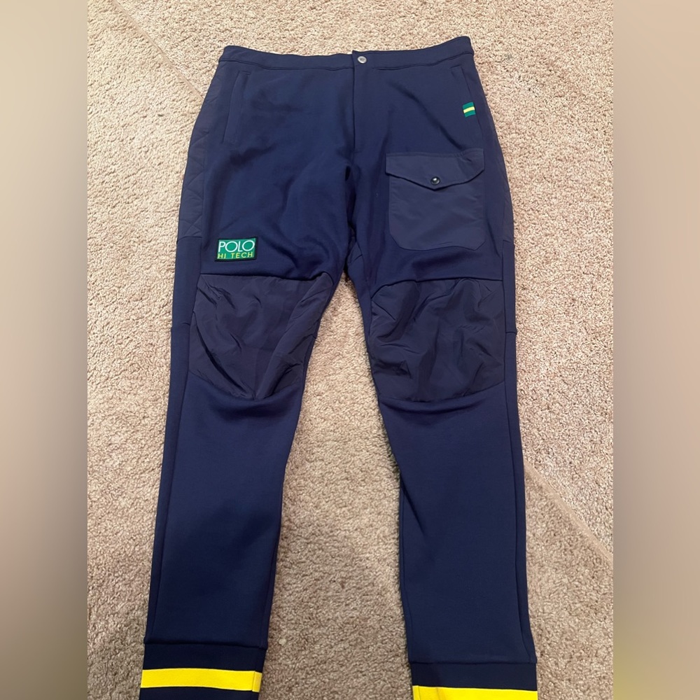 Polo Ralph Lauren Hi Tech Hybrid Quilted Sweatpants Joggers Slim Fit size XXL